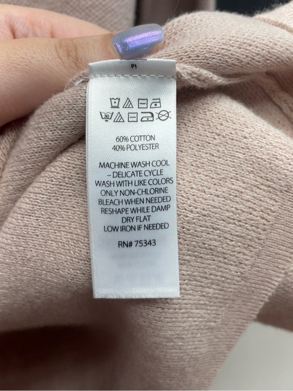 Tahari Beige White Trim Zip-Front Hooded Pocket Cardigan Sz L - Picture 4 of 4